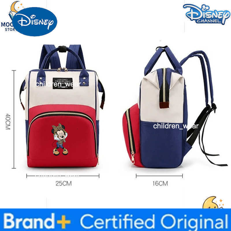 Disney Mickey Mouse Style Merch Backpack Fashion School Bag Cartoon Family Gift Kids Bags for Girls Daily Use Travel Fans H260305