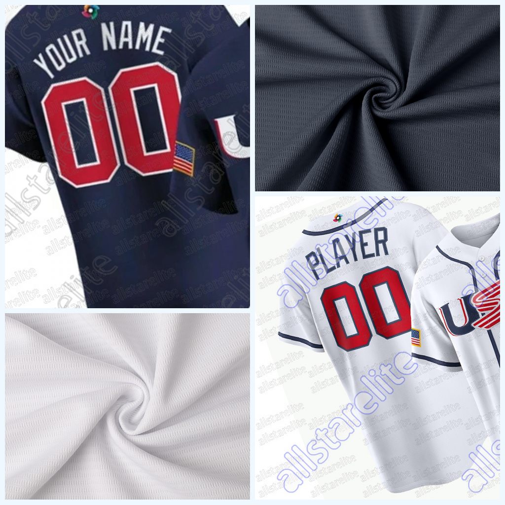 Custom Team U S A 2026 World Baseball Classic Jersey Judge Skenes 27 Skubal Harper Bregman Embroidered Any Name Any Number