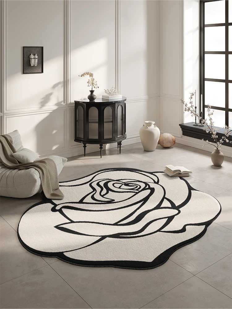 Luxury Floral Carpet For Living Room Bedroom Bedside - Warm Insulated Autumn Winter Home DecorT260305