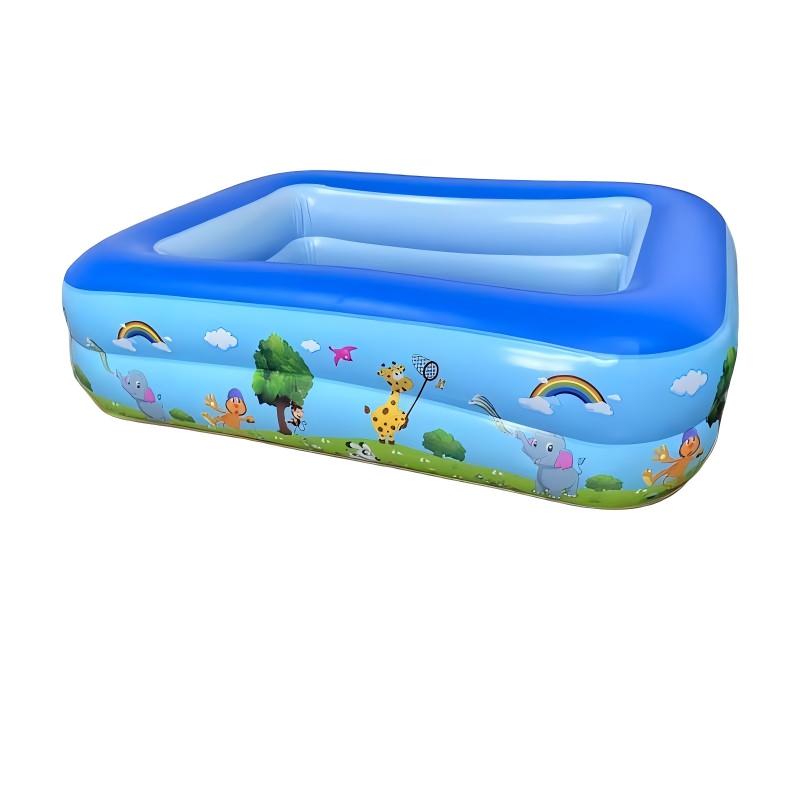 Colorful Inflatable Kids' Pool with Compact Packaging for Home Entertainment