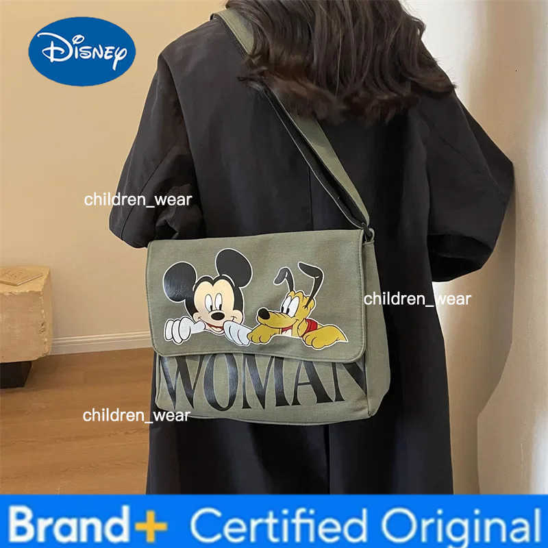 Disney New Fashion diaper bag Mickey Mouse Canvas Mommy bag Womens Handbag messenger shoulder bag H260305