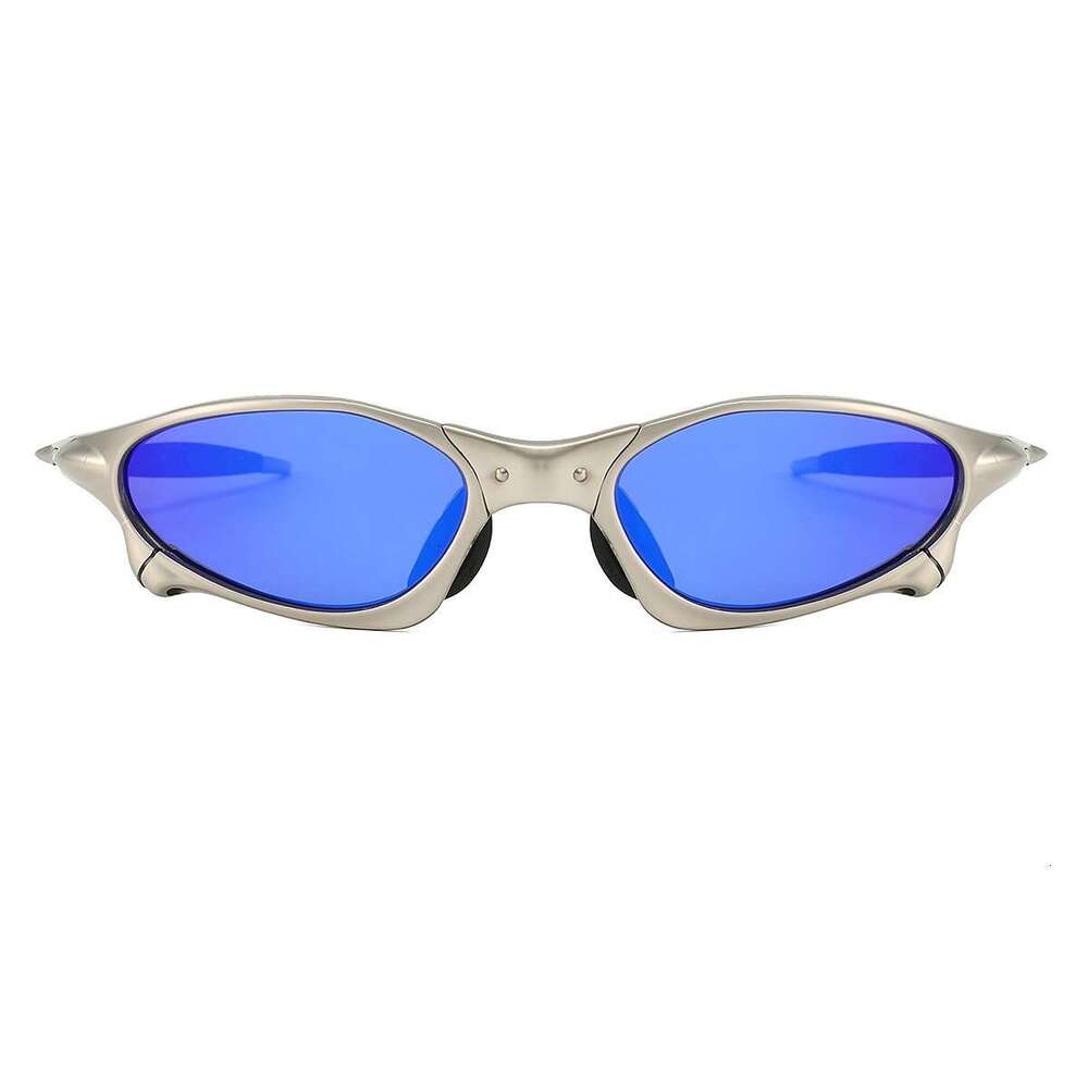 Zinc Alloy Sand Silver Frame European American Polarized For Men And Women Trendy Outdoor Sports Cycling Driving Sunglasses High-Quality