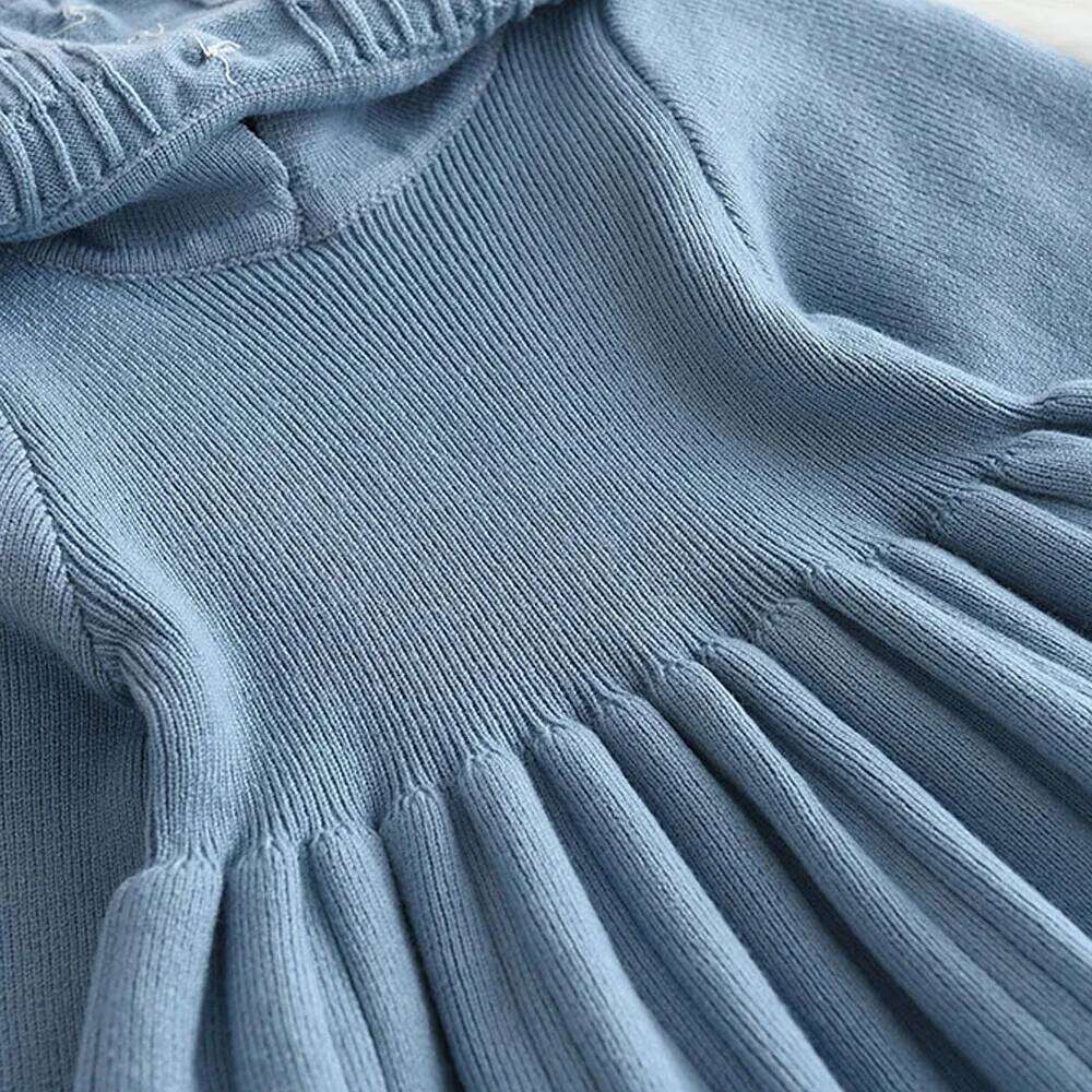 Bear Leader Autumn Winter Girls Sweater Long Sleeve Vest Stripe Party Girl Baby Retro Knitted Wool Dress Casual Vestidos Z260304