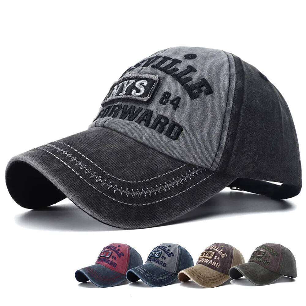 Retro Letter Embroidery Baseball Cap Men Women Adjustable Washed Cotton Snapback Hip Hop Streetwear Sun Hats Y2k Hat Y260304