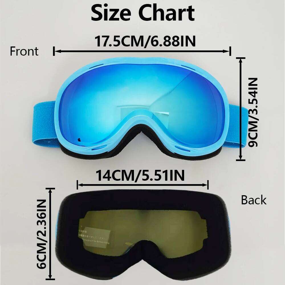 Snow Mountain Ski Goggles Windproof HD Protective Lenses Breathable Dustproof Unisex Winter Sports Equipment Snowboard Gear S260304