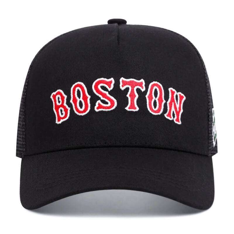 boston women men outdoors baseball High quality ventilate Hip hop mesh cap trucker hat Y260304