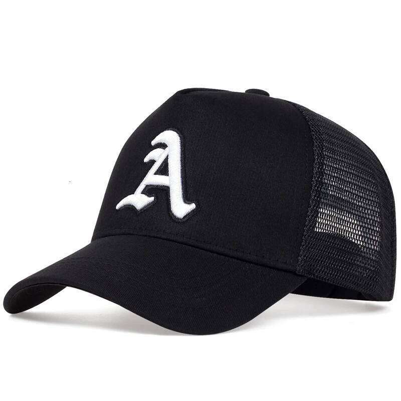 Unisex Gothic Letter A Embroidery Baseball Net Caps Spring and Summer Outdoor Adjustable Casual Hats Sunscreen Hat Y260304