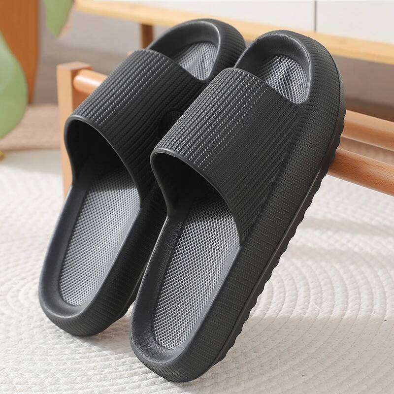 Kidmi Summer Thick Sole Household Softsole Slippers Antiskid Breathable Shoes Flat Sandals For Women