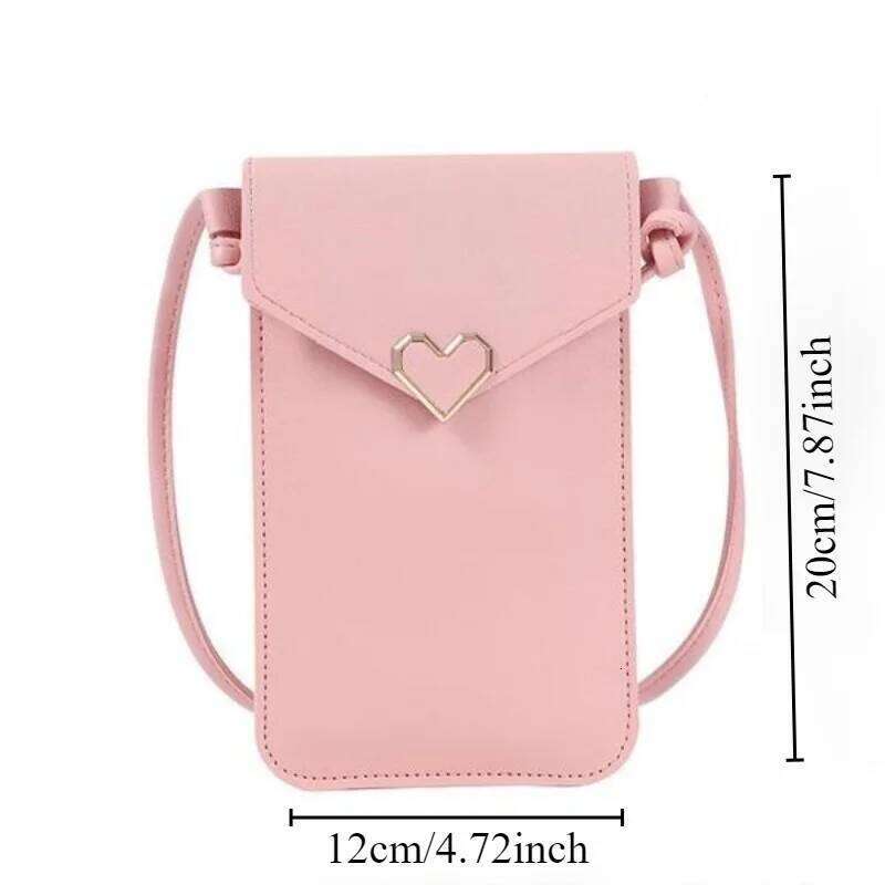 Transparent Touch Screen Mobile Phone Purse Lady Pack large volume daily shopping mobile phone purse girl birthday family gift C260304