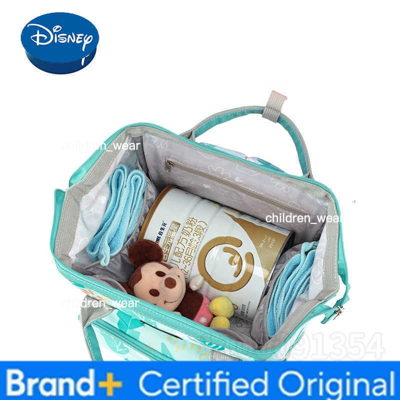 Disney New Diaper Bag Backpack Luxury Brand Original Baby Bag Cartoon Baby Diaper Bag Backpack Large Capacity Multifunctional H260305