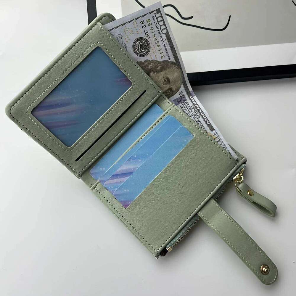 Ladies macaron short fashion Korean crocodile zipper multi-slot everyday everything fresh ladies purse C260304