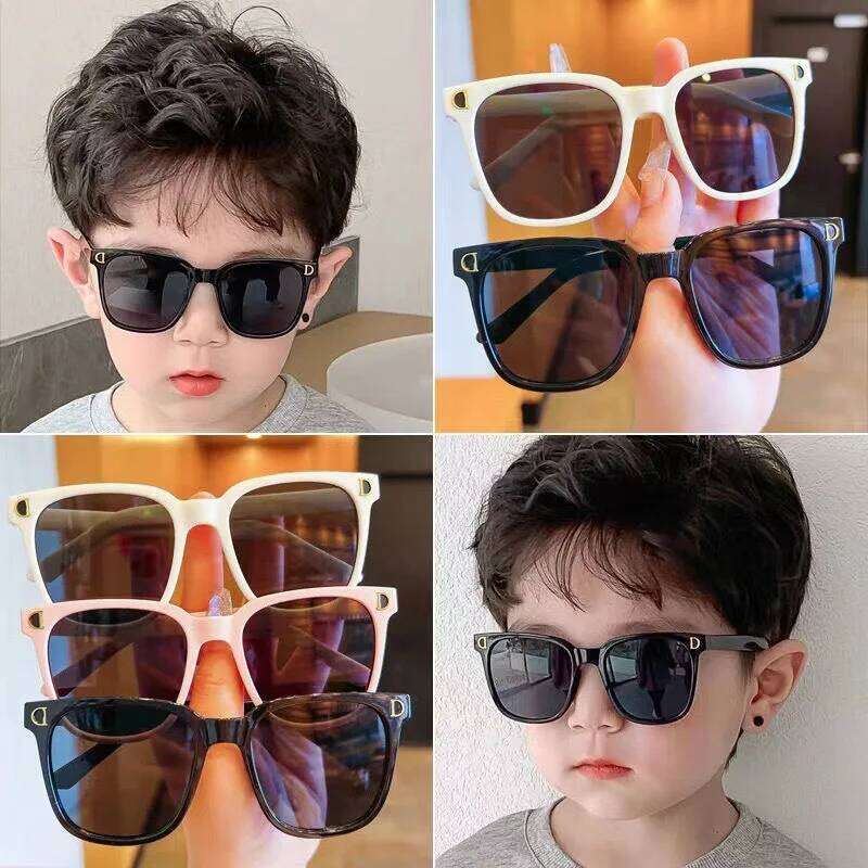 Trendy Kids Sunglasses Outdoor Square Frame UV400 Baby Shades Travel Goggle Children Eyewear for Toddler Boys and Girls Z260305