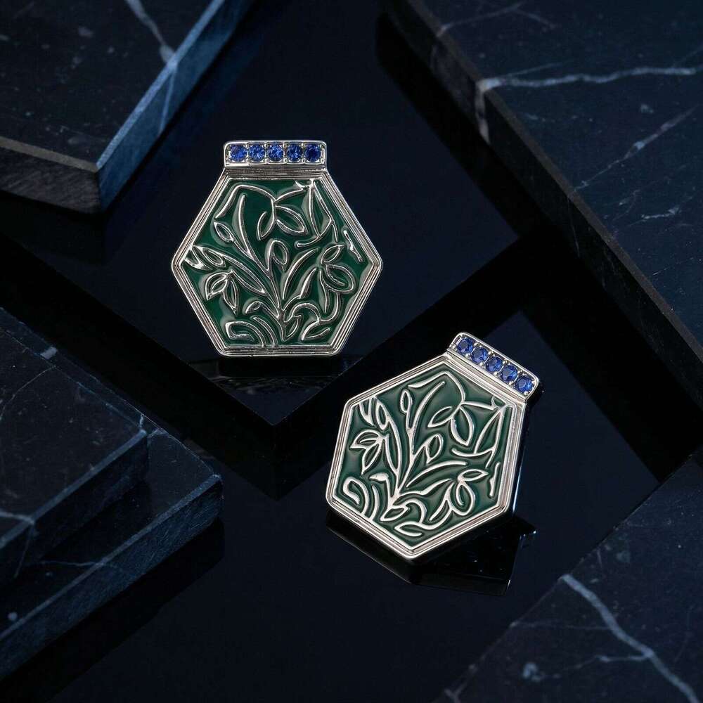 Vintage Geometric Stud Earrings Fashionable Versatile Elegant With A Light Luxury And Sophisticated Feel Exquisite Niche Earrings For Women High-Quali