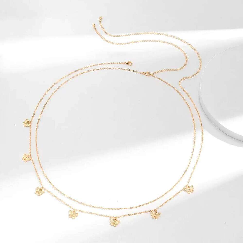 Classic Retro Cute Butterfly Waist Belly for Women Summer Beach Sexy Simple Body Chain Vacation Jewelry Accessories Gift S260304
