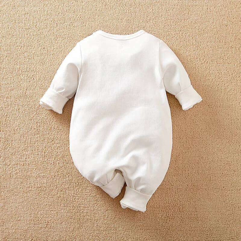 Spring Autumn Boys And Girls Gentleman Style Handsome Cotton Comfortable Long Sleeve Baby Bodysuit Z260304