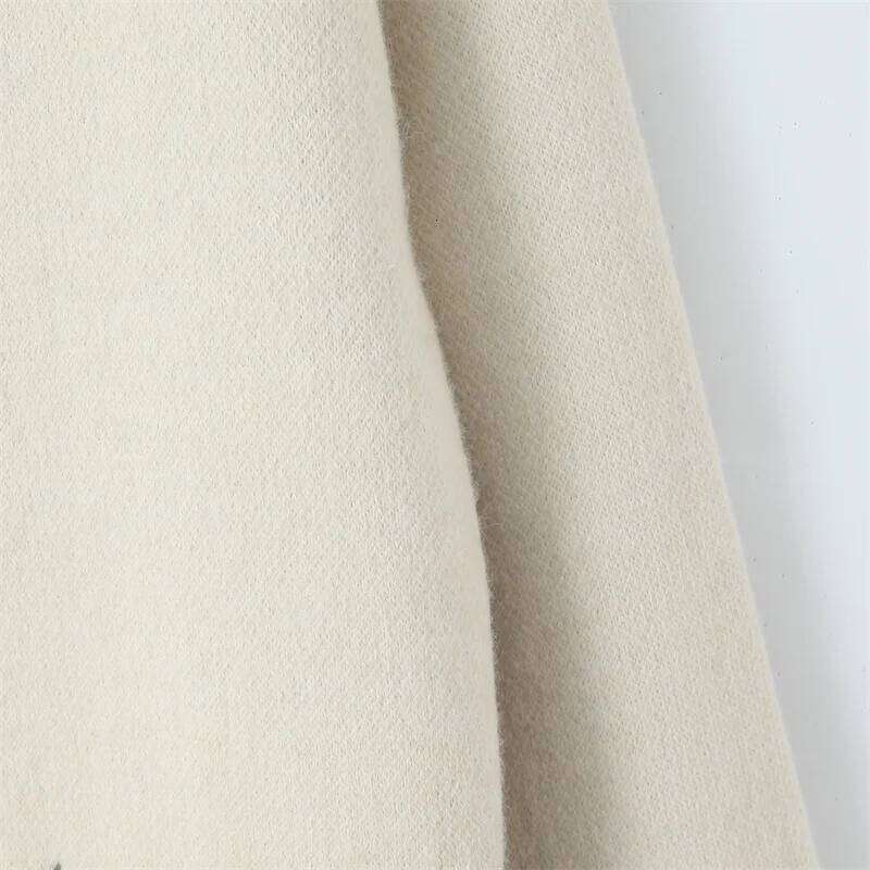 Premium Office Wear Christmas Series Lace Bow Jacquard Knit Cardigan 2026 Spring New Arrival XJ260305