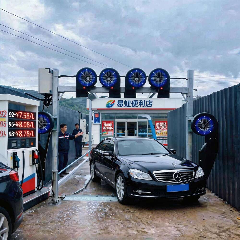 High Tech 360 Touchless Car Wash System Supporting Taxi And Sedan Cleaning With Protective Wax Spray And High Pressure Performance Equipment