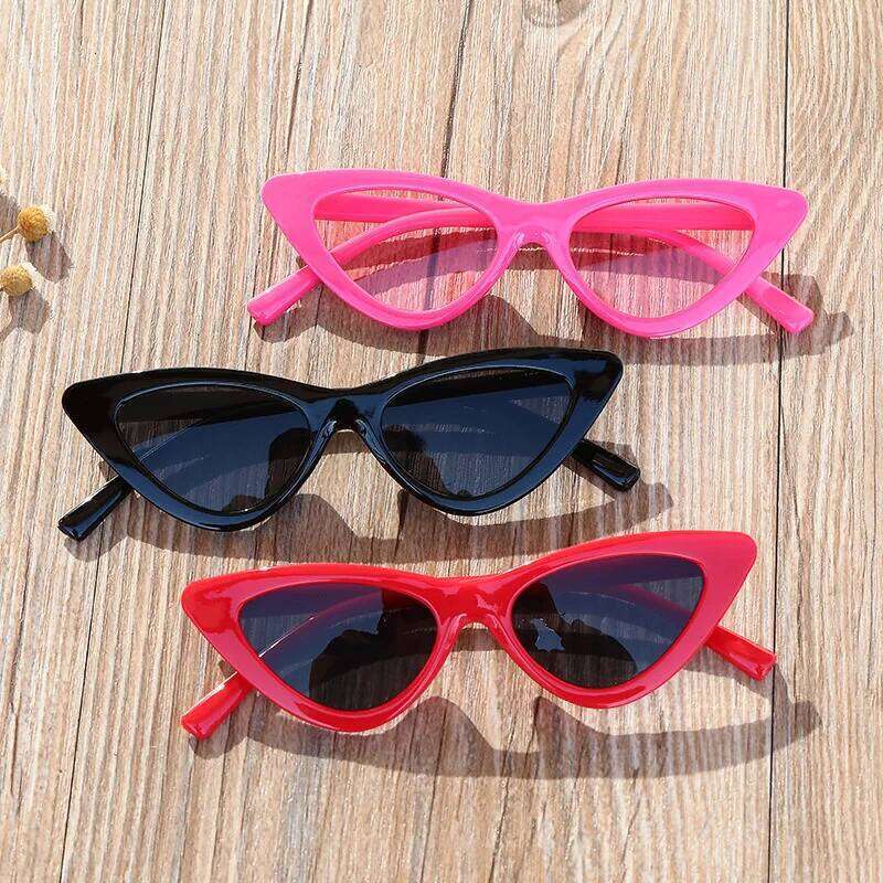 New small eye plastic frame glasses 9014 trendy children's cat's Eye Sunglasses Z260305