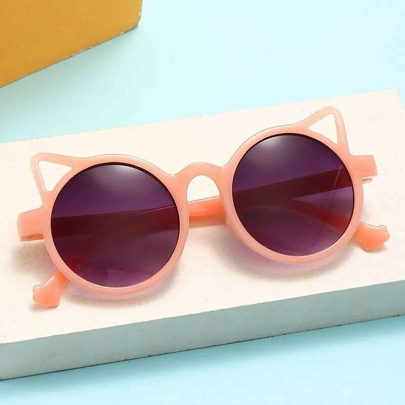 Carefully Selected Children's Summer Sun Protection Sunglasses, Korean Baby Boys and Girls New Style Concave Shape Glasses, Trendy Z260305