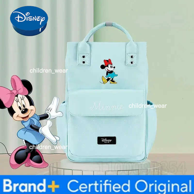 Disney New Diaper Bag Backpack Luxury Brand Original Fashion Baby Diaper Bag Backpack Cartoon Cute Storage Baby Bag High Quality H260305