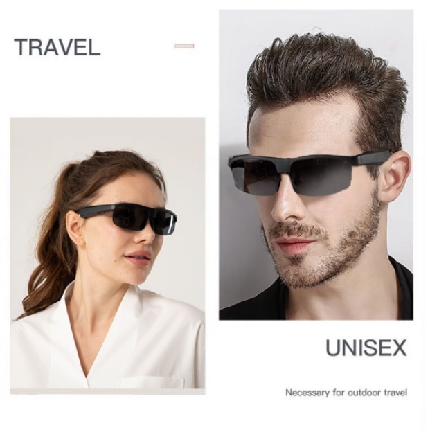Smart Audio Designer Sunglasses for Men Women AI Bluetooth Outdoor Sports Sun Glasses Multifunction Fashion Eyewear for Sports Travel Cycling Running Activities