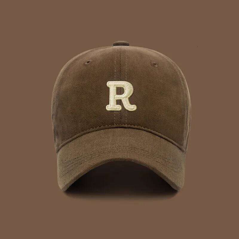 New Unisex Korean Version Big Head Circumference Three-Dimensional R Letter Cotton Thorn 3Dimensional Embroidered Baseball Cap Y260304