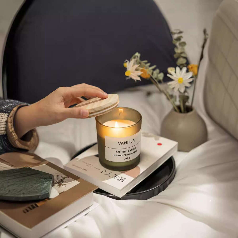 Aromatherapy Candle Cup-Shaped Soy Wax Ins Romantic Smokeless Home Bedroom Fragrance Ornament Wholesale W260304 W260305