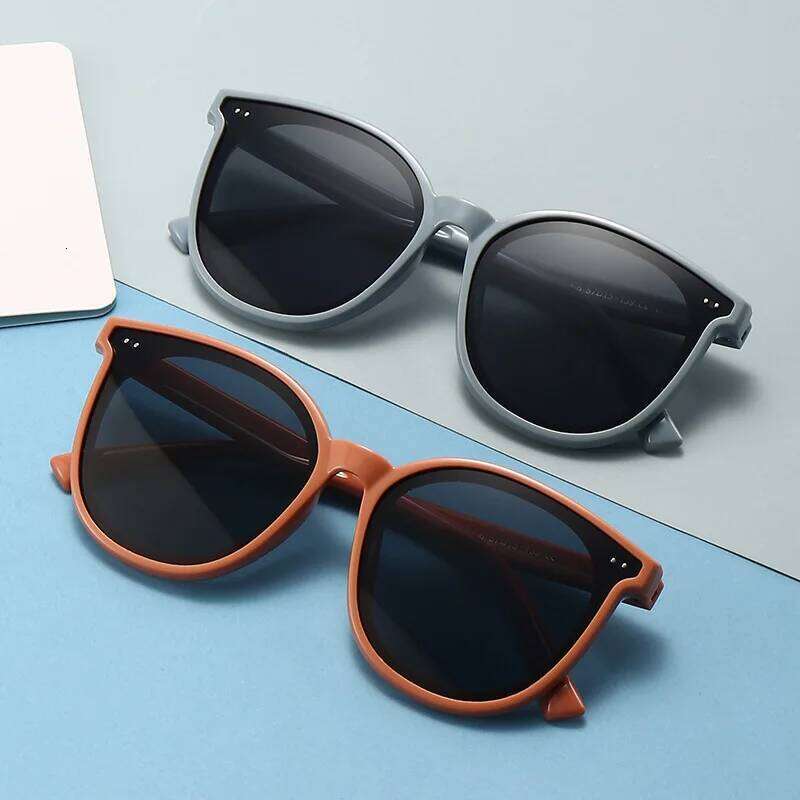 3-12 Years Kids Polarized Sunglasses Boys' Cool Girls Soft TPEE Frame Cat Eye Design Fashion Sun UV400 Protection Oval Glasses Z260304