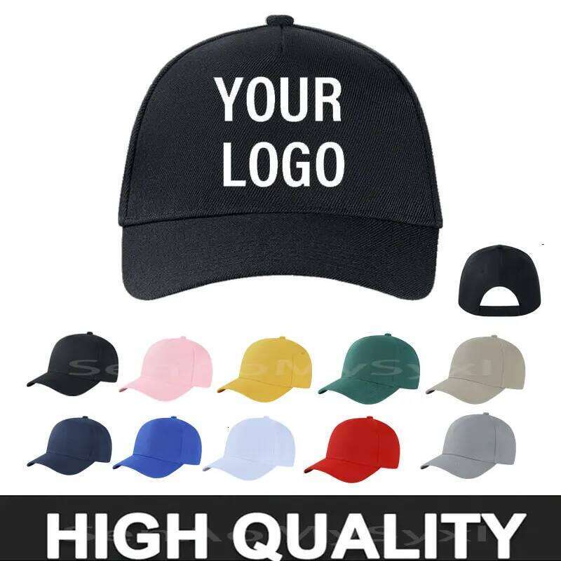 Baseball Caps For Men Woman Hat DIY Custom Logo Men's Print Text Design cap hats for men dropshipping Y260304