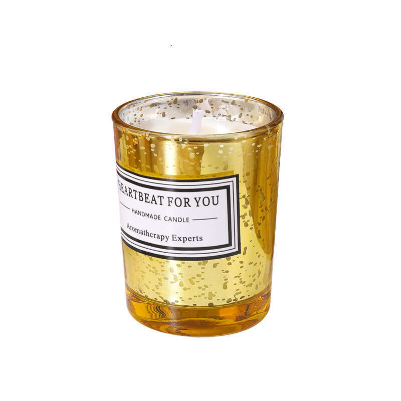 Cross-Border Electroplated Plant Wax Scented Candle for Bedroom and Bathroom, Long-Lasting Fragrance, Aromatherapy Gift, Tungsten Lamp W260304 W260305