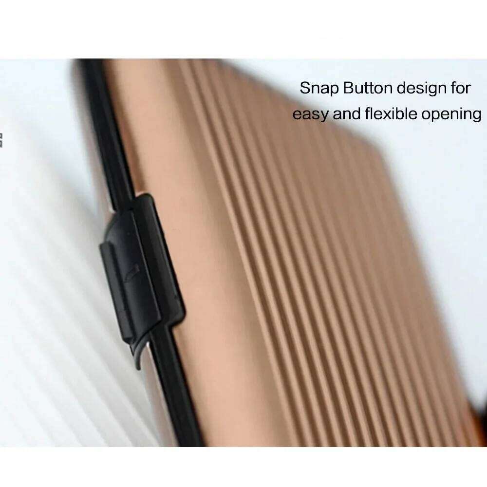 2025 RFID Blocking Metal Wallet Women Men Business ID Credit Protector Card Holder High Quality Waterproof Anti-scan Purse C260304