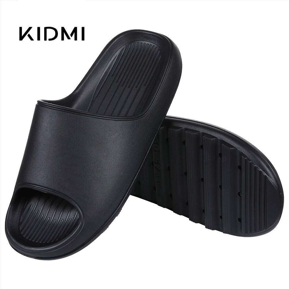 Kidmi Casual Women Trendy Beach EVA Flat Summer Indoor Bathroom Shoes Brand Unisex Men Slippers