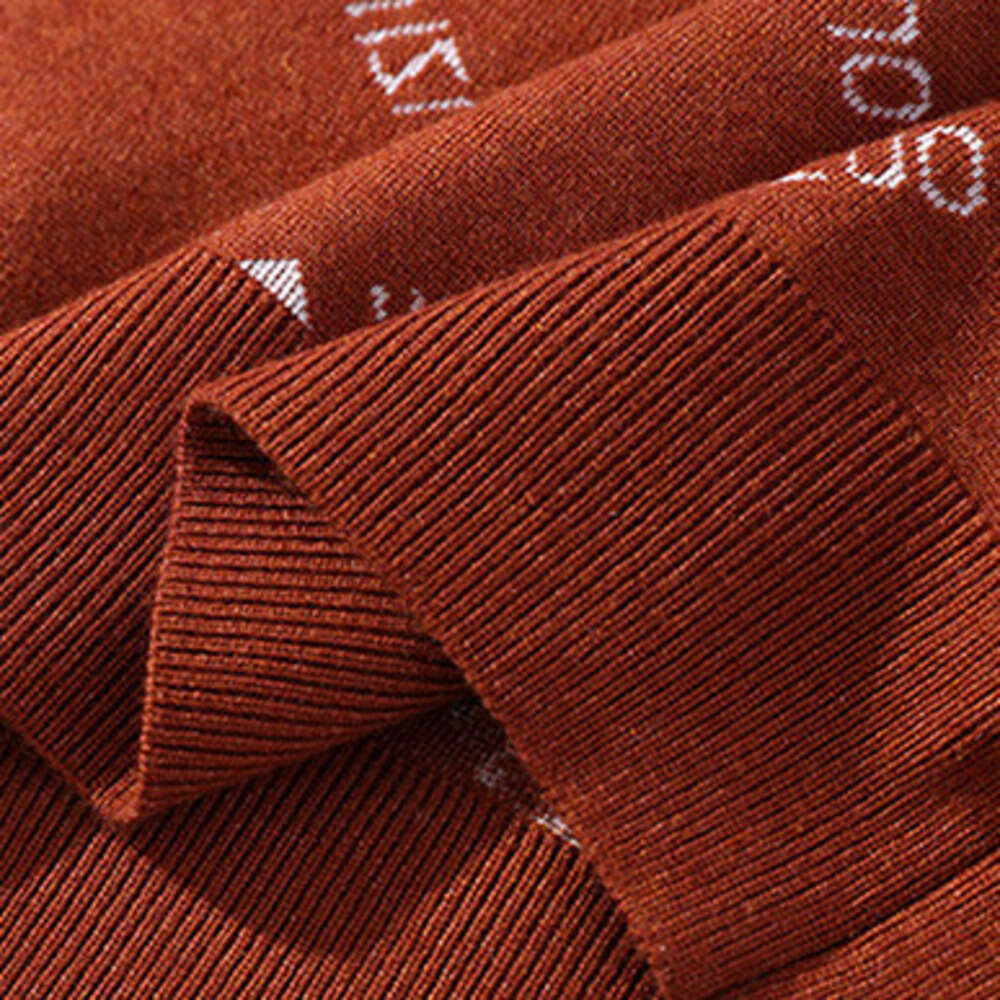 Men's short-sleeved knit sweater, spring and autumn trendy slim-fit round-neck half-sleeve base shirt, casual versatile warm sweater