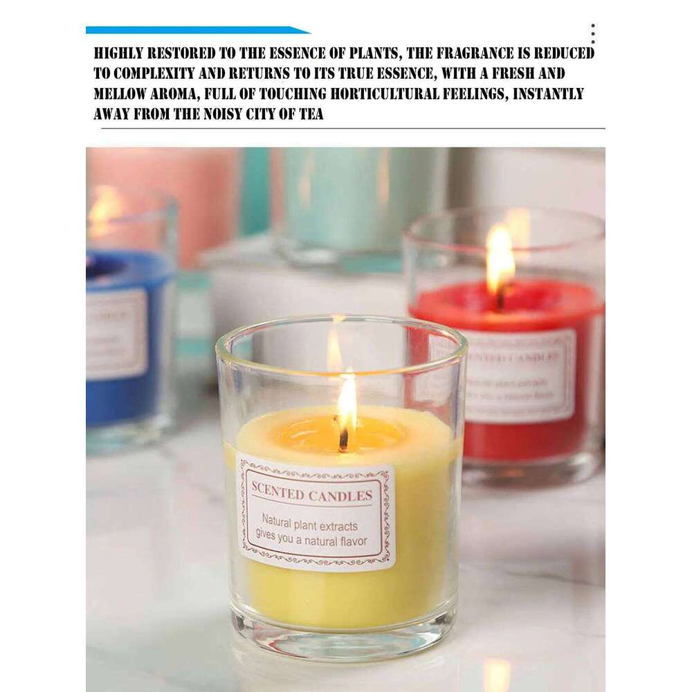 Indoor Home Fragrance Candle, Family Decorative Aromatherapy Candles, Scented Lighting for Living Room and Bedroom W260304 W260305