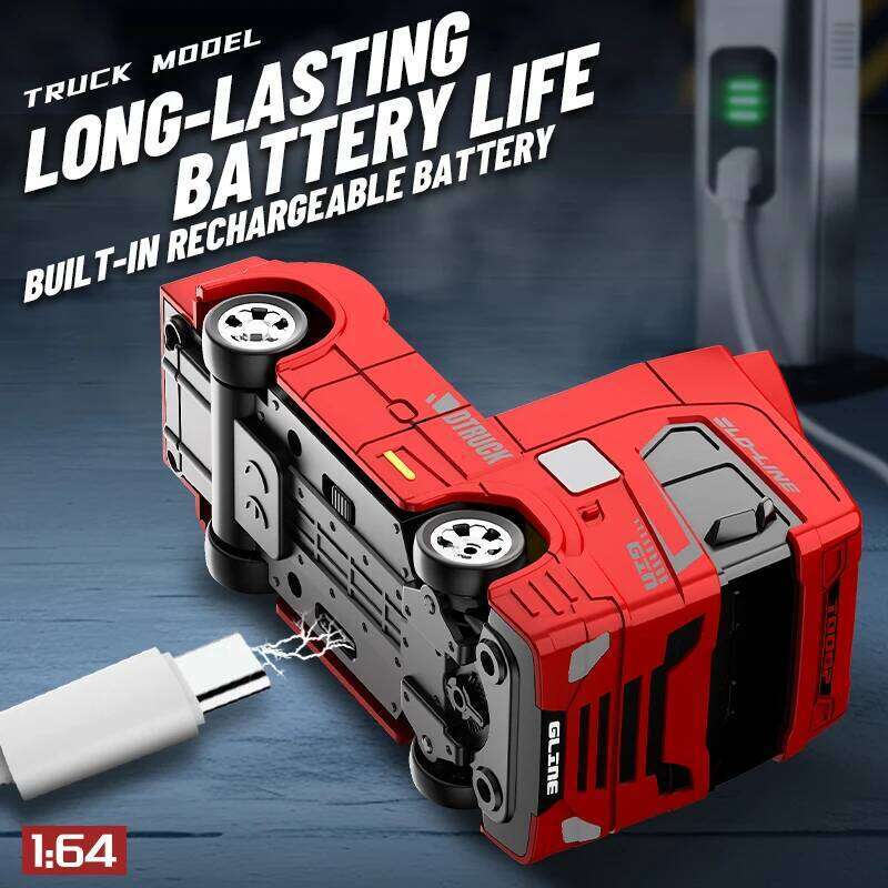 New 1:64 Mini Drift RC Truck Head 4WD Full Proportional Control 15KM/H High-Speed 2-Speed Type-C Charging for kids Birthday Gift Z260304