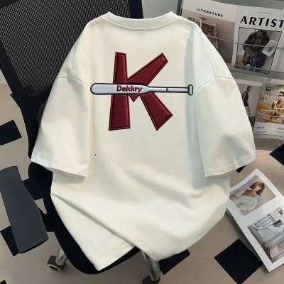 2026 New Designer Luxury Brand Retro Men's And Women's Breathable Sports Short Sleeved T-shirt Loose Fit Ins Style Cool Hip-hop Round Neck H