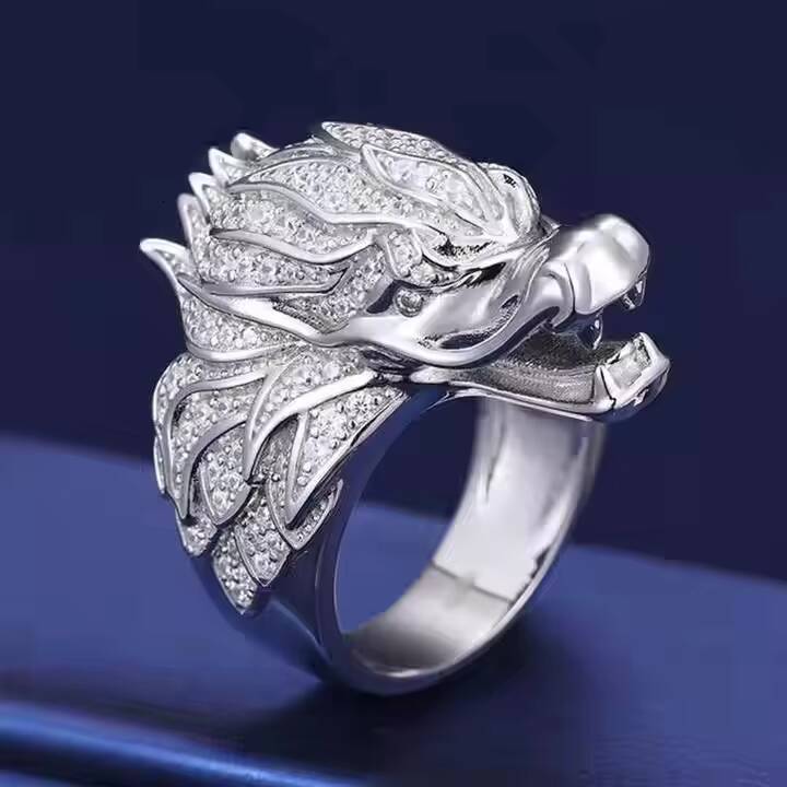 Hot Selling VVS Moissanite 925 Sterling Silver Ring Gold Plated Fine Jewelry Men Women HipHop Style Engagement Ring