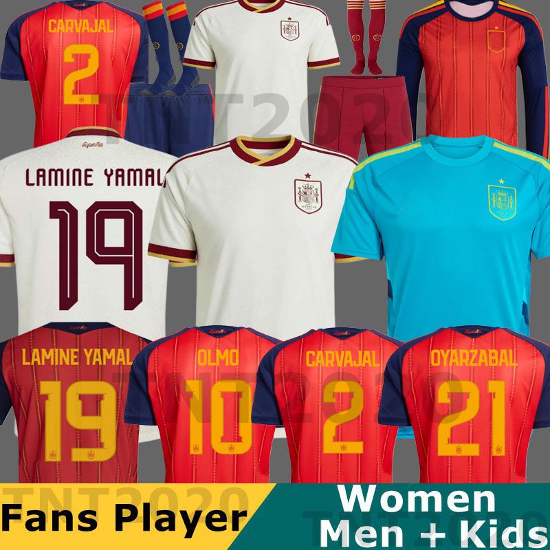 3XL 4XL 2026 Spain soccer jerseys Training suit PEDRI Espana MORATA CARVAL fans Player football shirt men woman kids kits OLMO FERRAN RODRIGO LaMiNe YAMAL