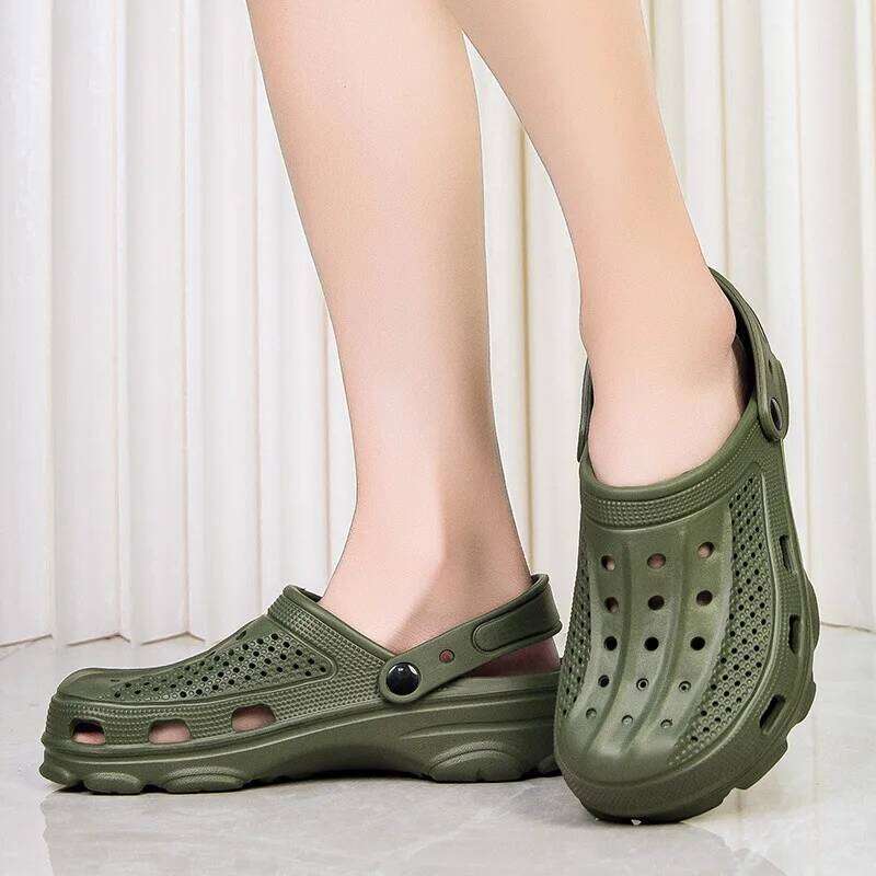 Kidmi Fashion Garden Casual Breathable Clogs Slippers Home Men Holes Summer Soft Vacation Shower Shoes