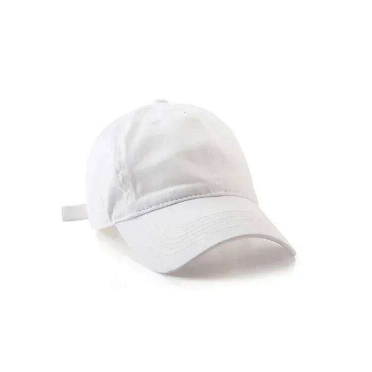 Simple Spring Summer Sun Protective Cotton Cloth Unisex Baseball Caps Solid Color Y260304
