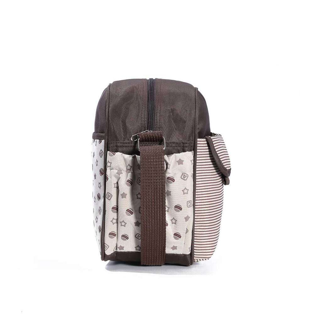 New Fashionable Cartoon Printed One Shoulder Diagonal Crossing Mommy Multi functional Travel Diaper Bag Z260304