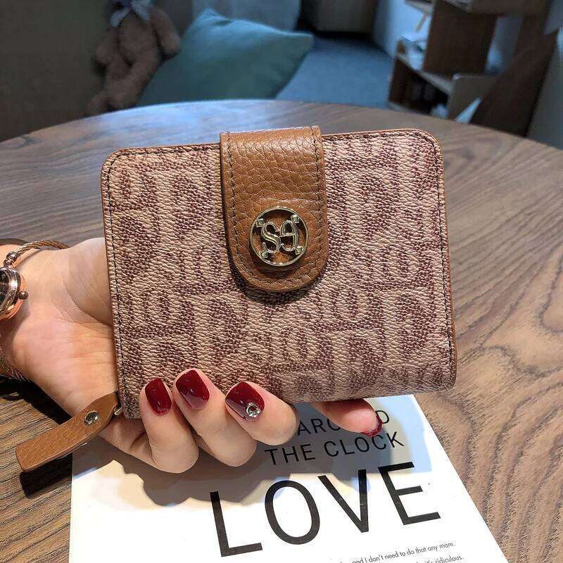Brand Design Letter Women Wallets Short Genuine Leather Coin Purse High Capacity Cowhide Card Holders For Female Billfold 2023 C260304
