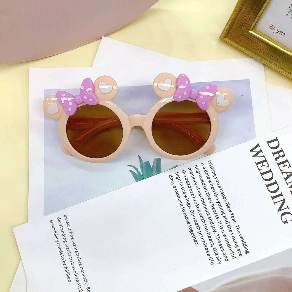 Fashionable And Cute With Cartoon Concave Design, Baby Sunglasses For Travel, UV Resistant Children's Sunshades Z260305