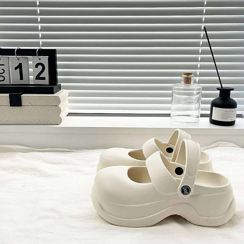 Kidmi Women's Sandals EVA Fashion Comfortable Home Non-slip And Wear-resistant Beach Shoes Summer Thick-soled Slippers