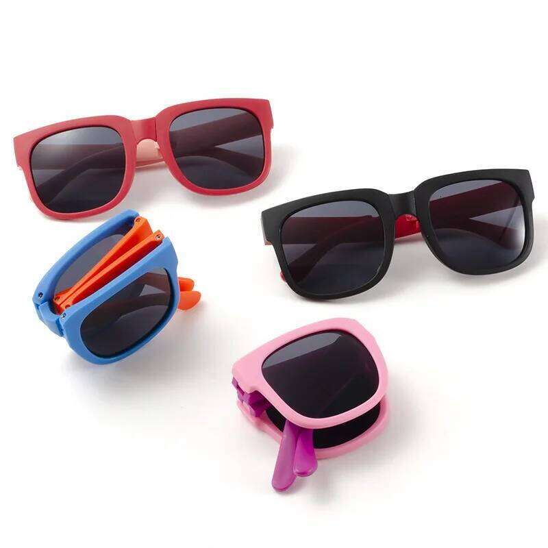 Fashion Folding Children's Eyeglasses Baby Summer Sunglasses Cool Box Shades Men and Women Eyewear Z260305