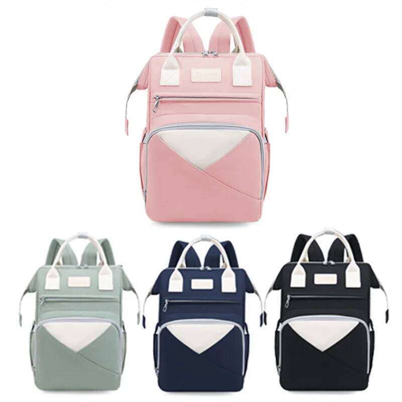 Mommy Diaper Stroller Hanging Bag Mother Large Capacity Nappy Backpacks with Changing Mat Convenient Baby Nursing Bags Z260304