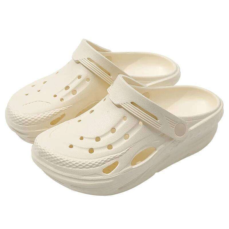 Kidmi Classic Summer Thick Sole Slippers EVA Sandals Outdoor Wear-resistant Leisure Women Waterproof Beach Shoes