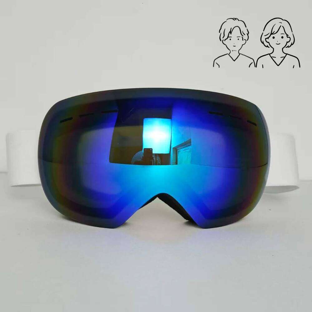 HD Windproof Snow Goggles Breathable Dustproof Sandproof, Protective Lenses Fashion Man Woman Skiing Snowboard Accessories S260304