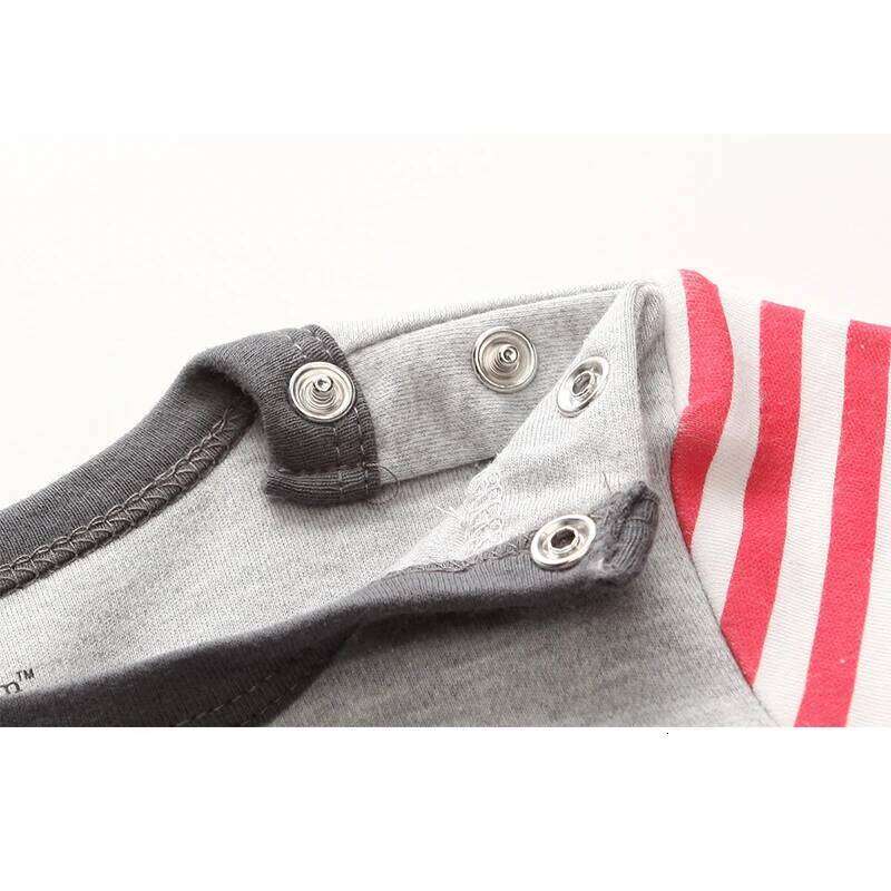 Kiddiezoom Fashion Red Puppy Print Unisex long Sleeve Causal Baby Boy Girl Rompers Soft 100%Cotton Newborn Jumpsuits Clothing Z260304