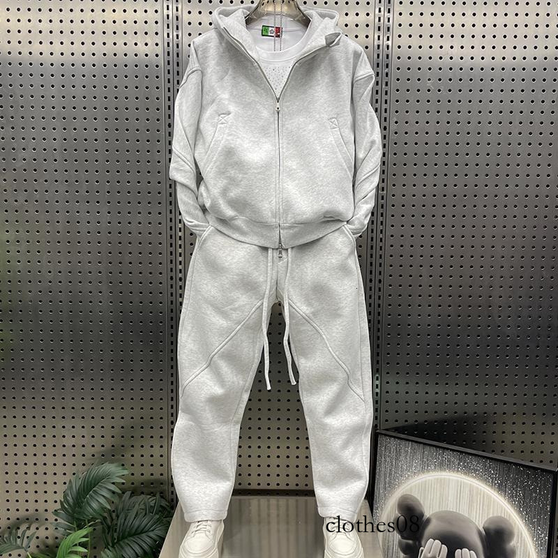 Autumn Winter Fashion Casual Sports Suit Trendy Brand Men Loose Jacket Long Pants Couple Versatile Youth Two-Piece Set